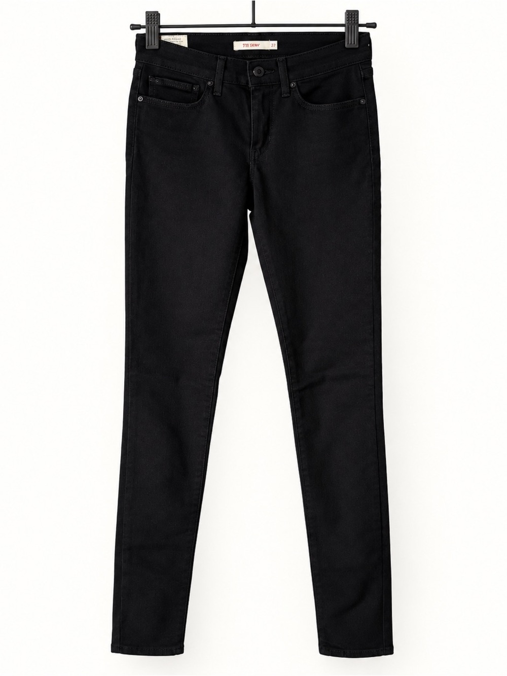Levi’s 711 Black Skinny Stretch Jeans W27 L34 NWOT